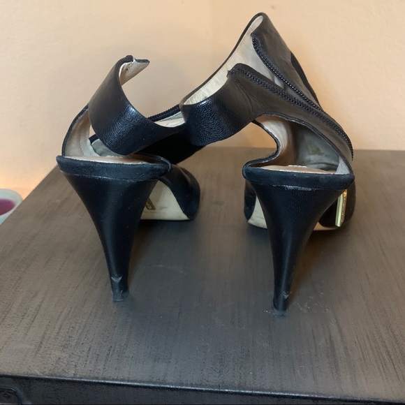 Louis et Cie Leather and Suede Opened Toe Bootie Sandals - Picture 3 of 4